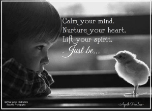 Calm your mind. Nurture your heart. Lift your spirit. Just be..
