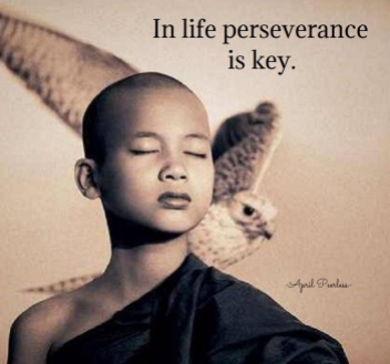 We must never be defeated by anything or anyone. In life perseverance is key. April Peerless