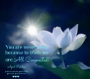 You are never alone because in truth we are all connected. April Peerless